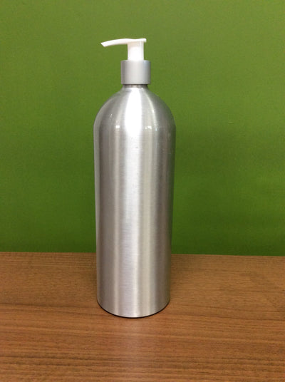Bottle 1L Aluminium White Pump - Wasteless Pantry Bassendean