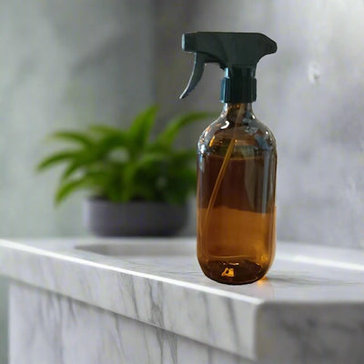 Bottle 500mL Amber Glass Trigger Spray - Wasteless Pantry Bassendean