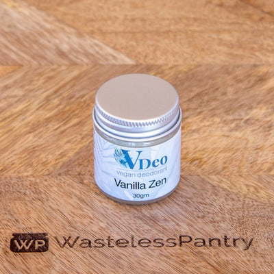 Deodorant Vegan Vanilla Zen 15ml tin - Wasteless Pantry Bassendean
