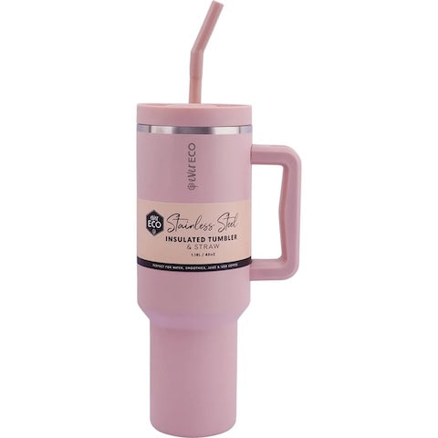 Insulated Tumbler with Handle and Straw Balance 1.18L - Wasteless Pantry Bassendean