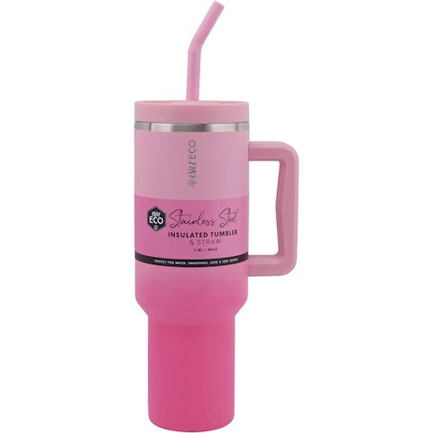 Insulated Tumbler with Handle and Straw Balance 1.18L - Wasteless Pantry Bassendean