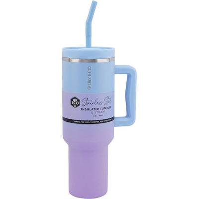 Insulated Tumbler with Handle and Straw Balance 1.18L - Wasteless Pantry Bassendean