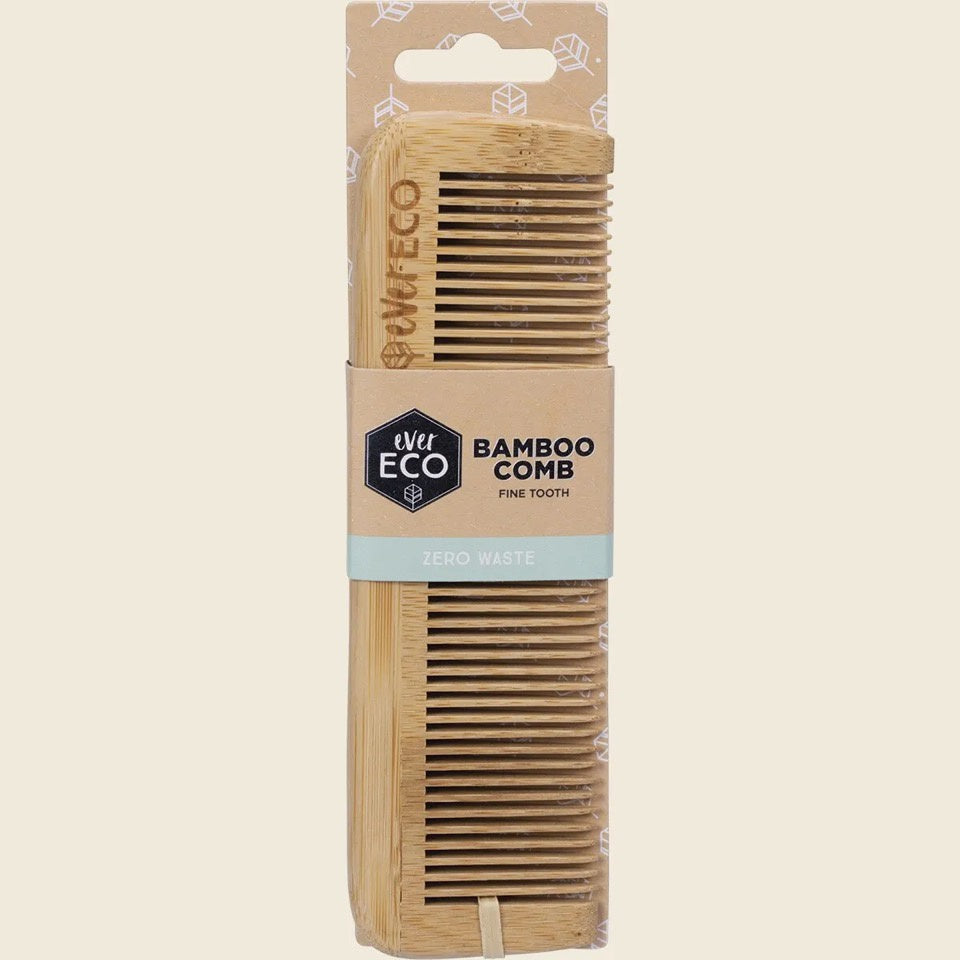 Fine Tooth Bamboo Hair Comb