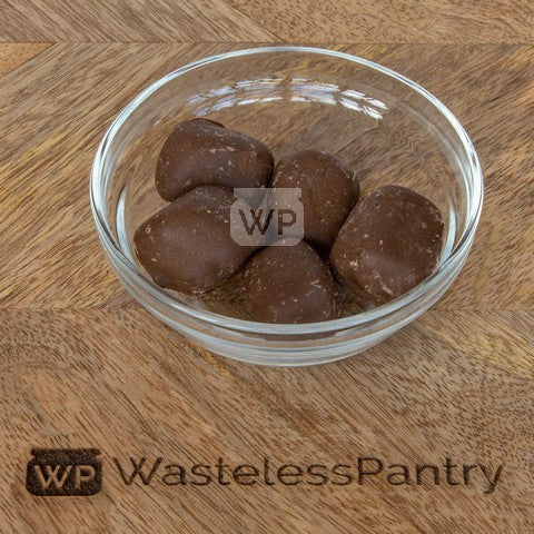 Carob Coated Ginger NAS GF 125ml jar - Wasteless Pantry Bassendean
