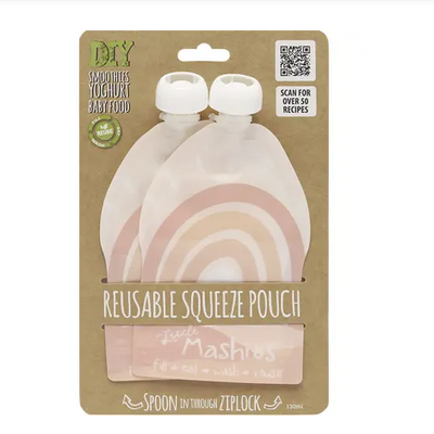 Reusable Yoghurt Squeeze Pouch - Set of 2
