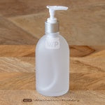 Bottle 250mL Frosted Glass Pump - Wasteless Pantry Bassendean