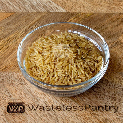 Rice Basmati Brown Organic 500ml jar - Wasteless Pantry Bassendean
