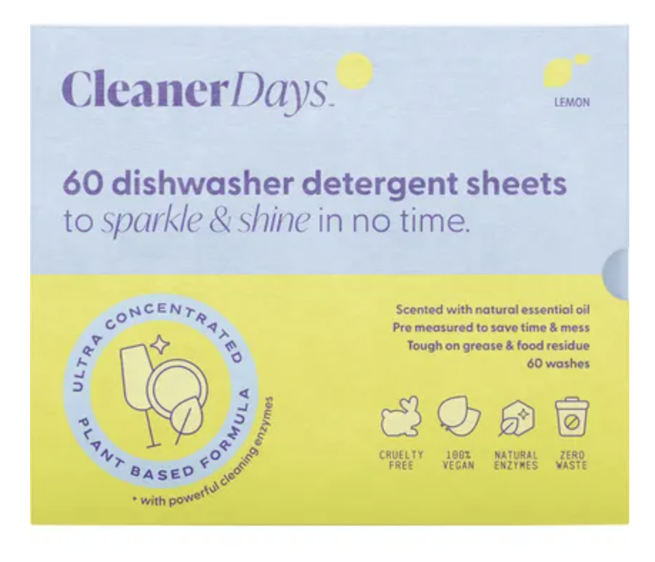 Dishwasher Detergent Sheets Lemon - Wasteless Pantry Bassendean