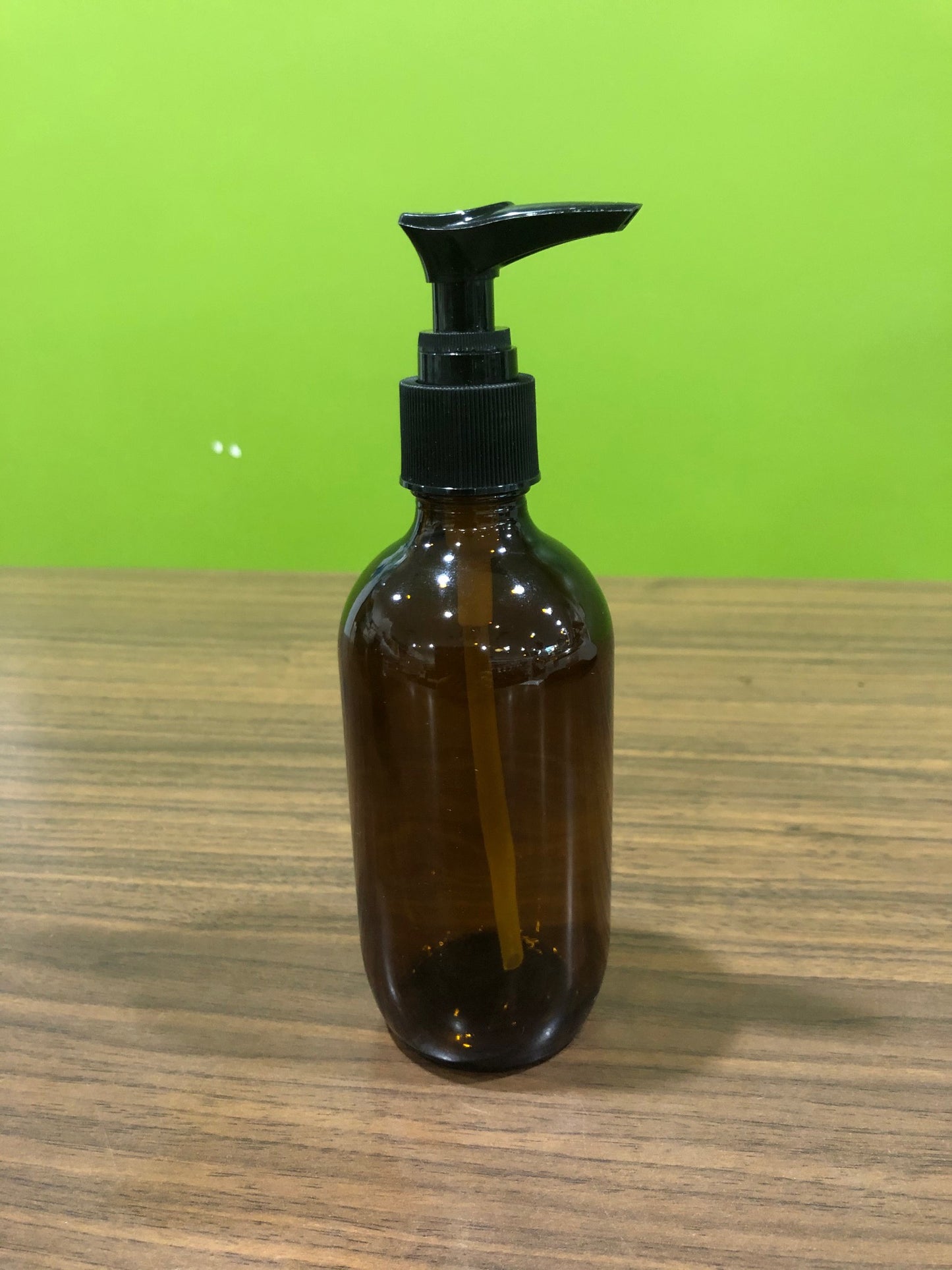 Bottle 200mL Amber Glass Pump - Wasteless Pantry Bassendean