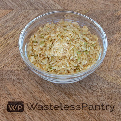 Rice Brown Medium Grain 125ml jar - Wasteless Pantry Bassendean
