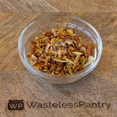 Granola Toasted Almond and Cinnamon Protein Crunch 125ml jar - Wasteless Pantry Bassendean