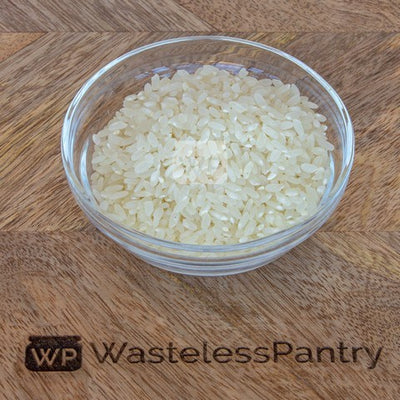 Rice White Short Grain 1000ml jar - Wasteless Pantry Bassendean