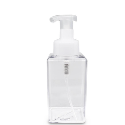 Bottle Foaming 450ml Clear Square - Wasteless Pantry Bassendean