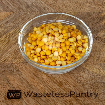 Peas Split Yellow 500ml jar - Wasteless Pantry Bassendean