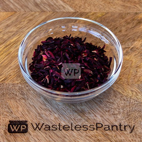 Tea Hibiscus Flowers Organic 500ml jar - Wasteless Pantry Bassendean