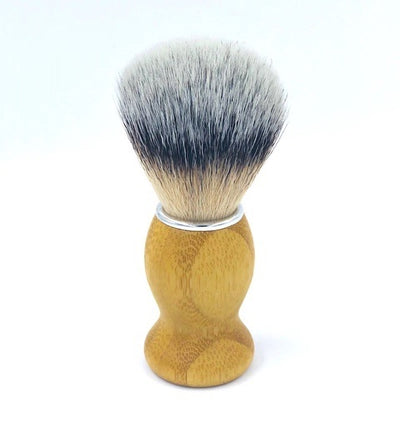 Shaving Brush Synthetic Bristle Wooden Handle - Wasteless Pantry Bassendean