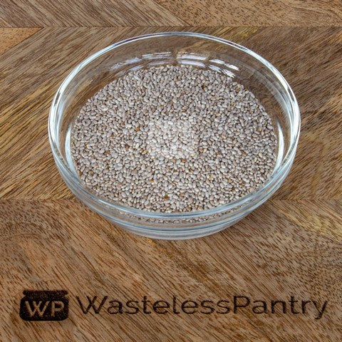 Chia Seed Organic White 500ml jar - Wasteless Pantry Bassendean