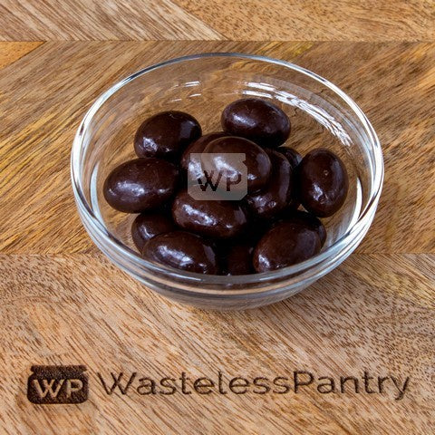 Choc Dark Almonds 125ml jar - Wasteless Pantry Bassendean