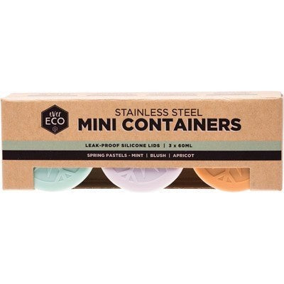 Mini Containers Pastels (Set of 3) - Wasteless Pantry Bassendean