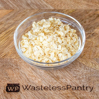 Rice Rolled Flakes 125ml jar - Wasteless Pantry Bassendean