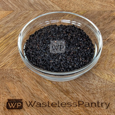 Sesame Seed Black 500ml jar - Wasteless Pantry Bassendean