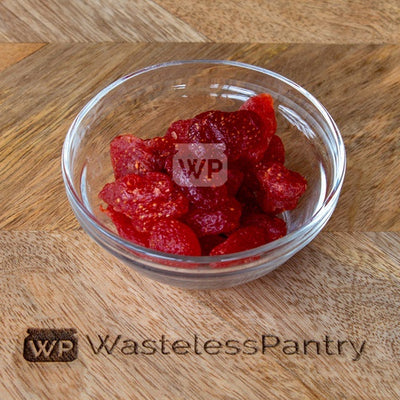 Strawberries Dried 125ml jar - Wasteless Pantry Bassendean