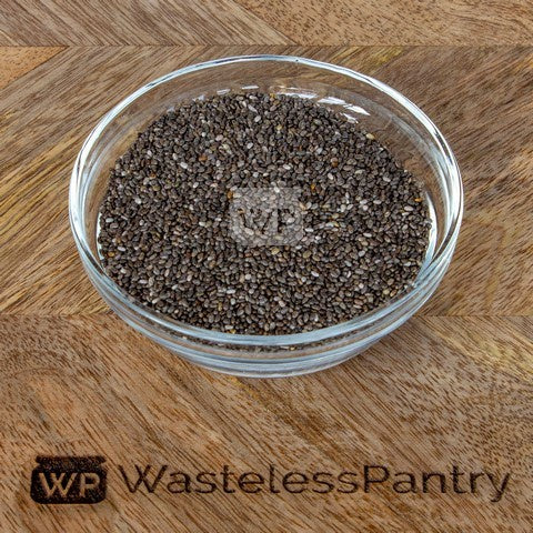 Chia Seed Sprayfree Black 100g bag - Wasteless Pantry Bassendean