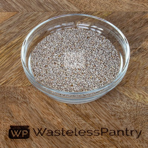 Chia Seed Organic White 125ml jar - Wasteless Pantry Bassendean