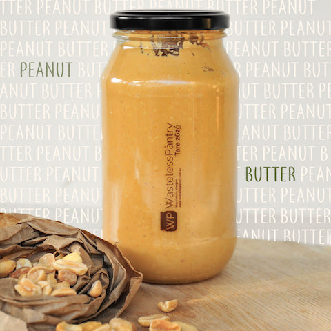 Nut Butter Peanuts 500ml jar - Wasteless Pantry Bassendean